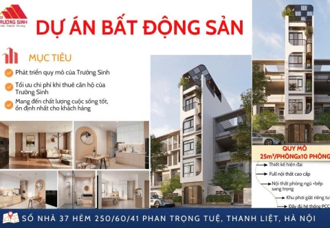 DỰ ÁN: BẤT ĐỘNG SẢN TẠI TỔ DÂN PHỐ VĂN, THANH LIỆT, HÀ NỘI