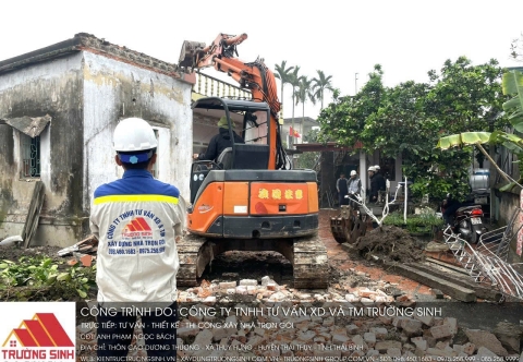 Dịch vụ phá dỡ nhà, giải phóng mặt bằng tại Trường Sinh