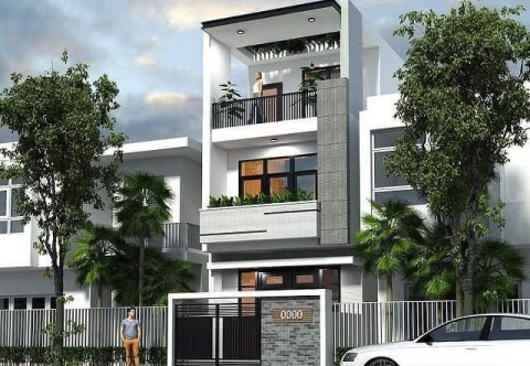 Thiết kế nhà 2 tầng 60m2 (4x15m) đẹp, đầy đủ bản vẽ chi tiết