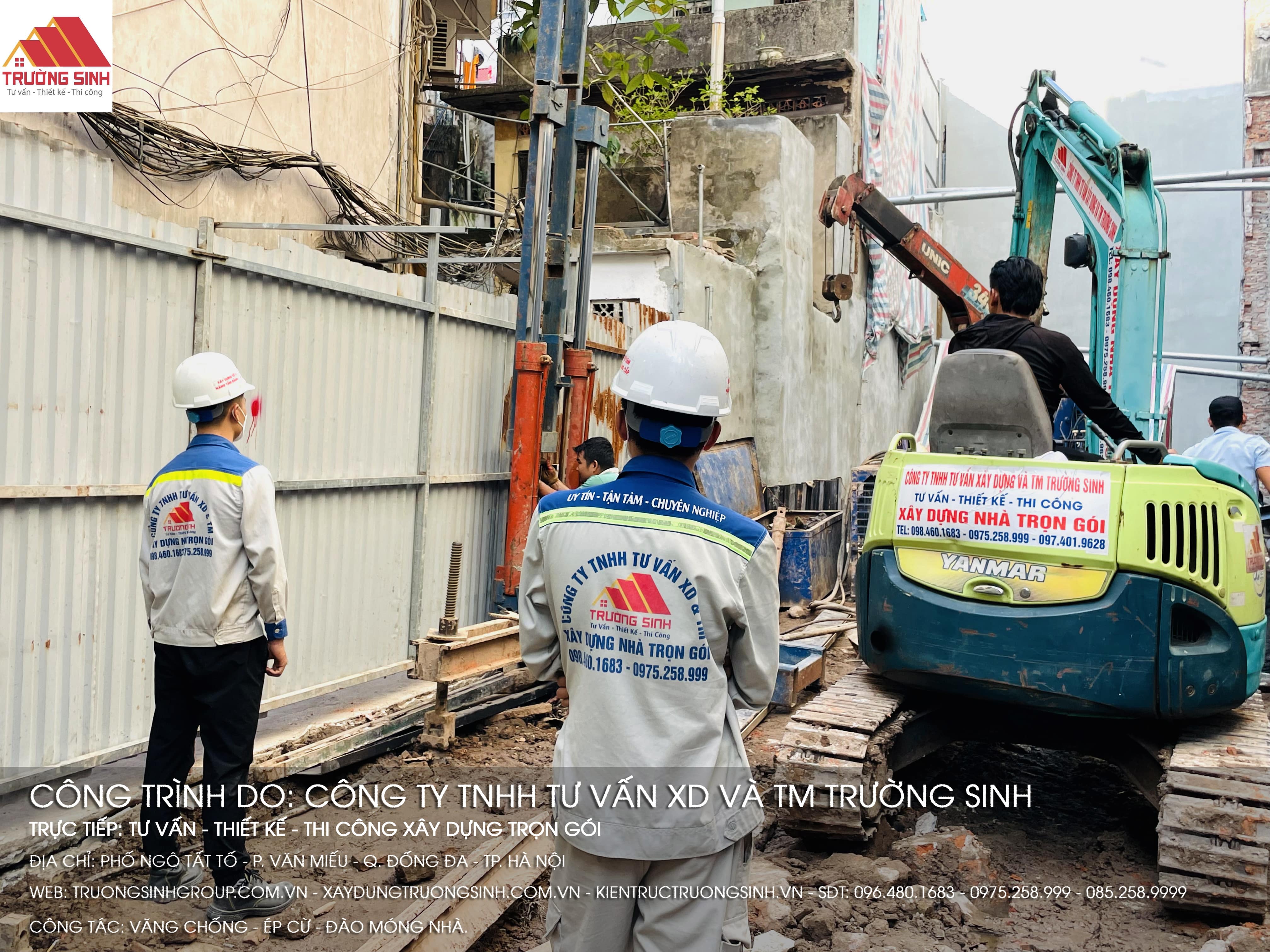 phá dỡ nhà cũ tại Trường Sinh