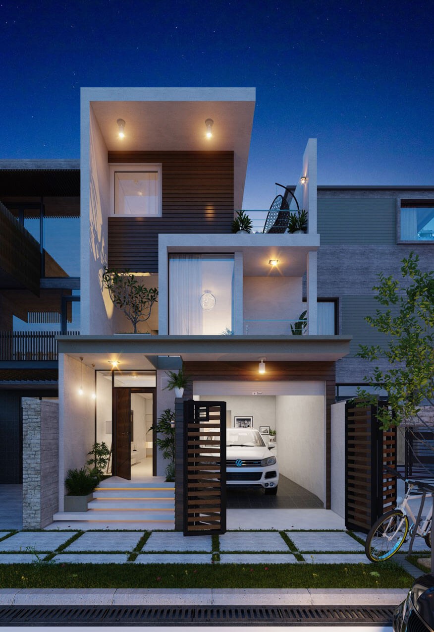 mẫu thiết kế nhà 2 tầng - 1