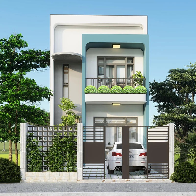 mẫu thiết kế nhà 2 tầng - 6