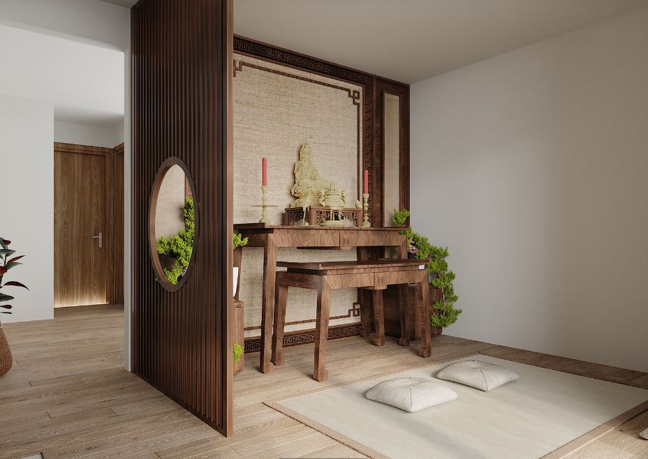 thiết kế nội thất phòng thờ - 1