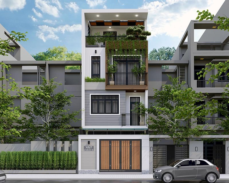 mẫu thiết kế nhà 3 tầng - 5
