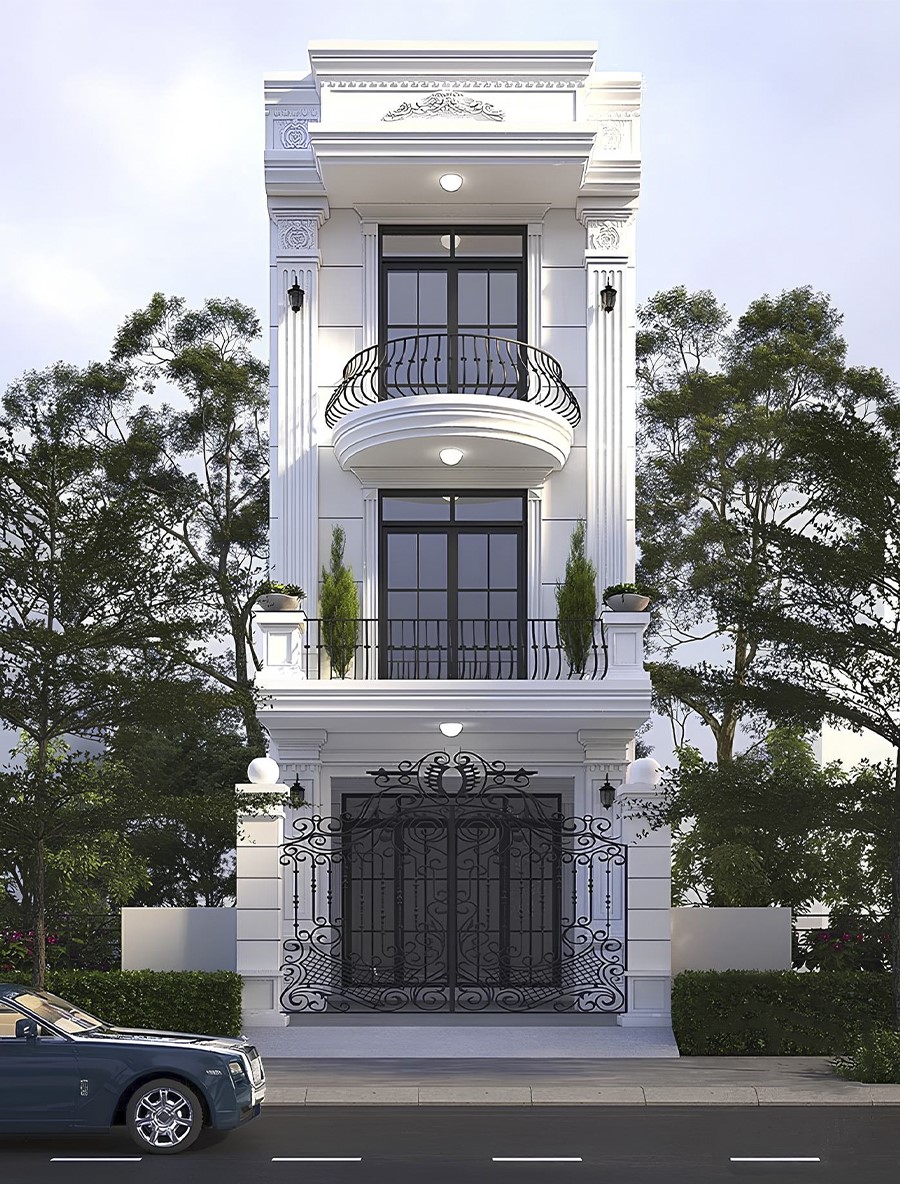 mẫu thiết kế nhà 3 tầng - 6