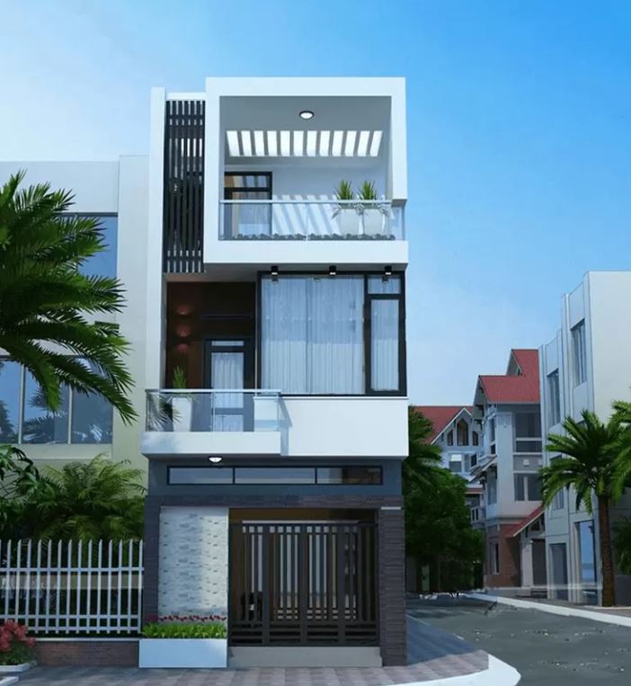 mẫu thiết kế nhà 3 tầng hiện đại