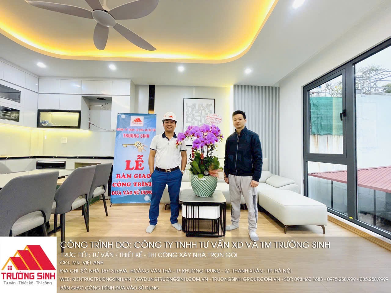 bàn giao công trình phố Hoàng Văn Thái