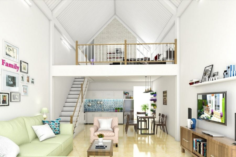 THIẾT KẾ NHÀ GÁC LỬNG 3 PHÒNG NGỦ HIỆN ĐẠI TỐI ƯU CHI PHÍ XÂY DỰNG