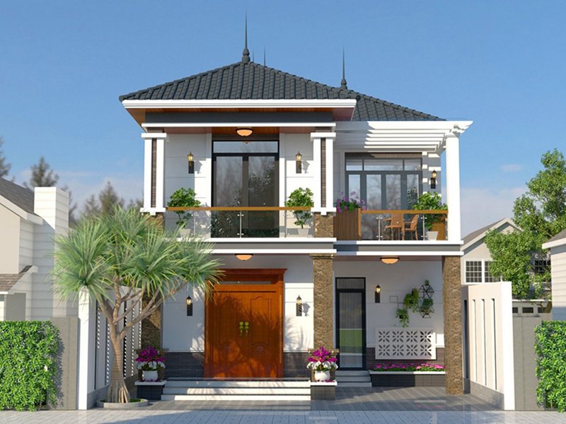 mau thiet ke nha 2 tang - 6
