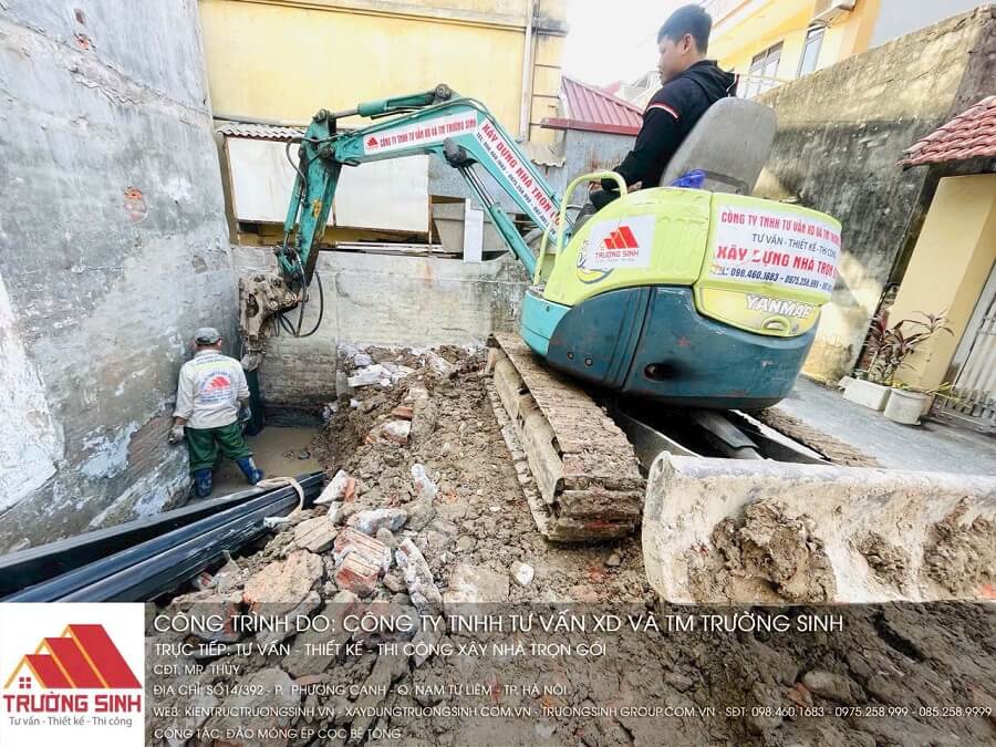 Công tác ép cừ được thực hiện chuyên nghiệp