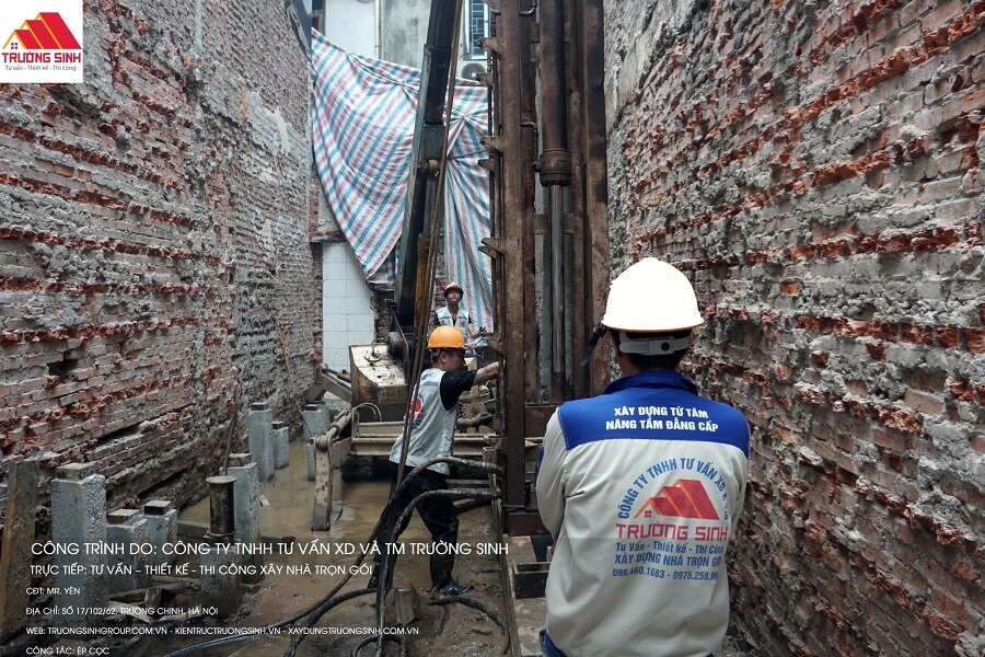 Quy trình ép cọc được kiểm soát chặt chẽ, đảm bảo chất lượng