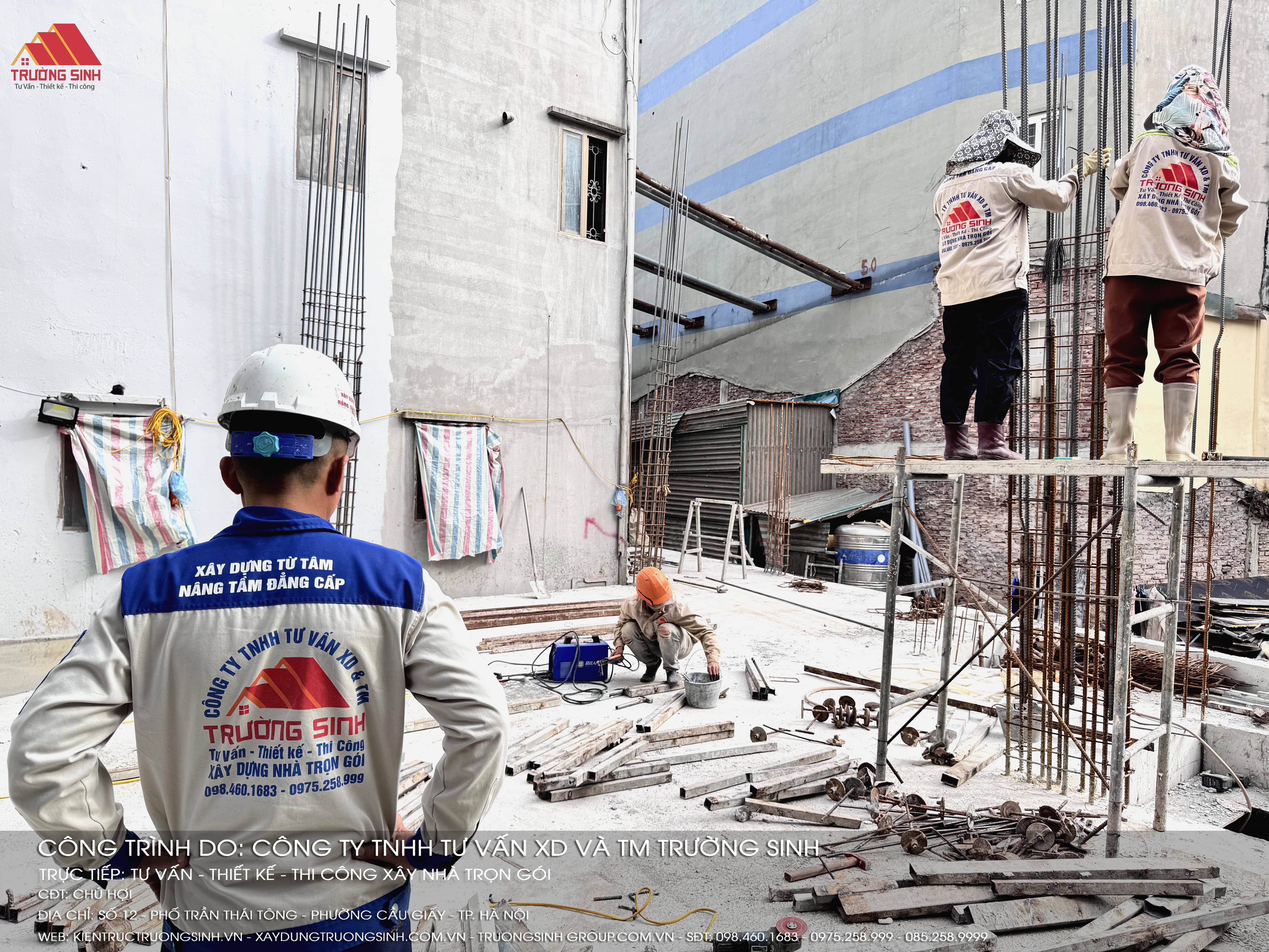 Dựng vách tầng hầm