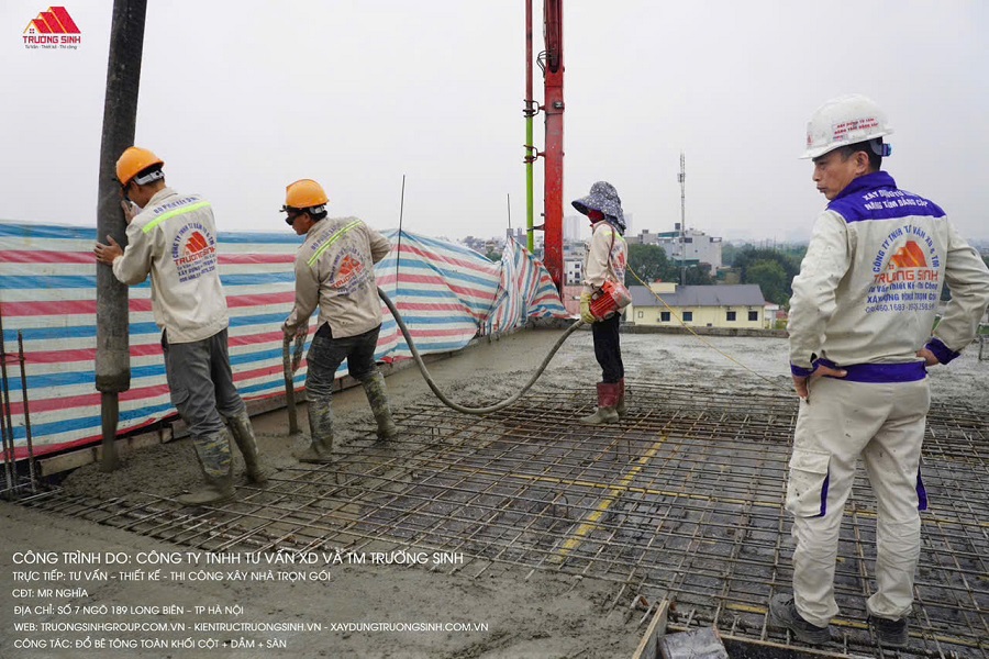 Biện pháp đổ bê tông toàn khối giúp tăng khả năng chịu lực của công trình