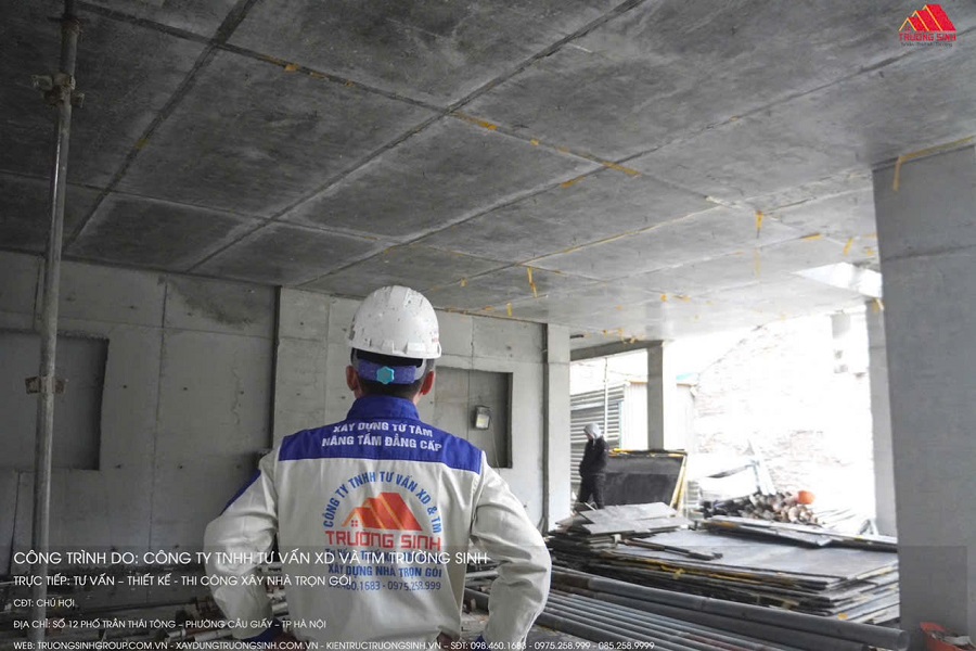 Công nghệ đổ bê tông toàn khối của Trường Sinh đem tới sự an tâm cho khách hàng