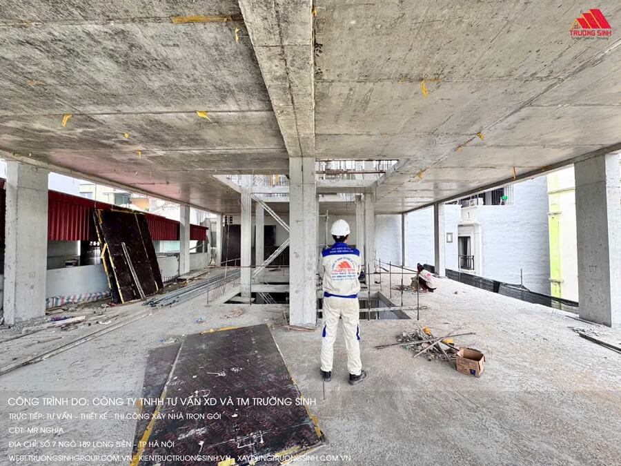 Công nghệ đổ bê tông toàn khối của Trường Sinh